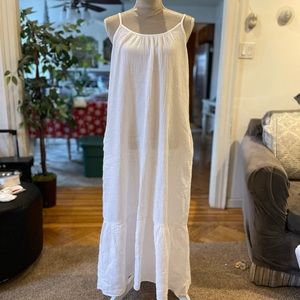 White Strap Maxi Dress